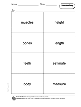 Growing and Changing: Vocabulary