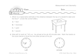 Math Warm-Up 119 for Gr. 3 & 4: Measurement & Geometry