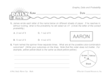 Math Warm-Up 187 for Gr. 3 & 4: Graphs, Data & Probability