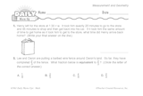 Math Warm-Up 110 for Gr. 5 & 6: Measurement & Geometry