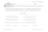 Math Warm-Up 36 for Gr. 5 & 6: Numbers and Numeration