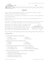 Reading Warm-Up for Gr. 1 & 2: Christmas Tamales