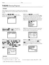 TI-82/83 Entering Programs