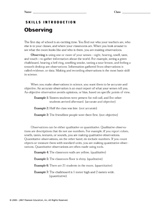 Observing